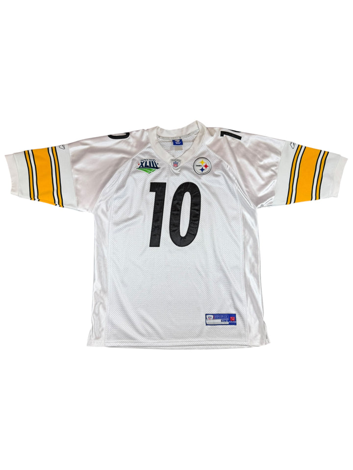 2007 Pittsburgh Steelers Reebok #10 Holmes Super Bowl Jersey - 9/10 - (2XL)