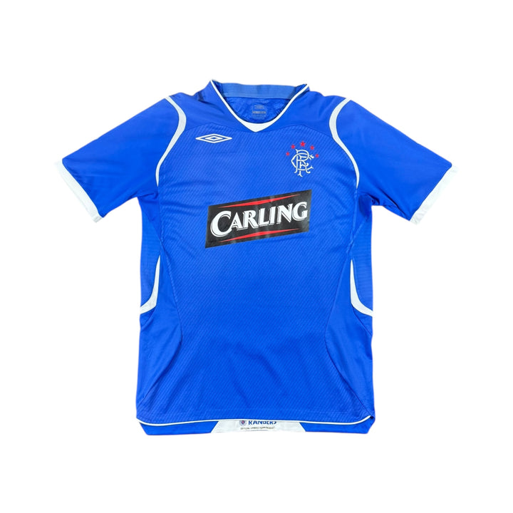 2008-09 Rangers Umbro Home Shirt #6 FERGUSON - 8/10 - (M)