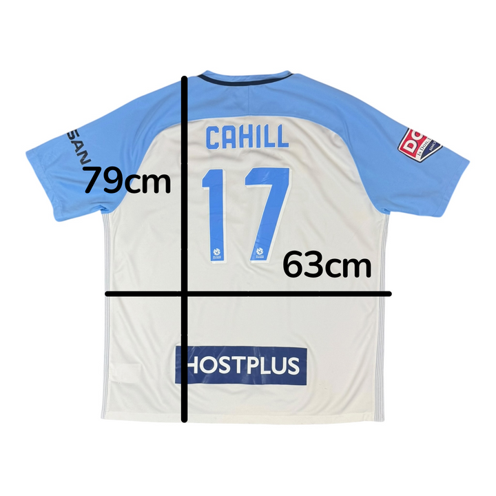 2016-17 Melbourne City Squad Signed Home Shirt CAHILL #17 - 7/10 - (2XL)