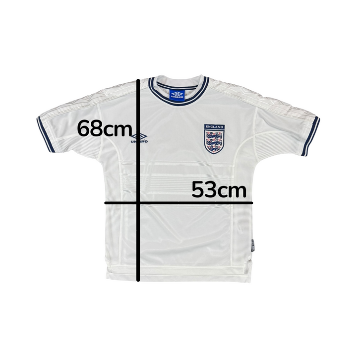 1999/01 England Umbro Home Shirt - 9/10 - (XS)