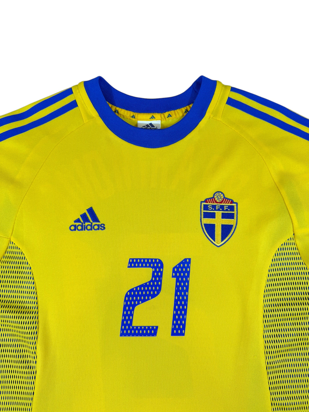 2002/03 Sweden Adidas Football Shirt #21 Ibrahimovic - 8/10 - (M)