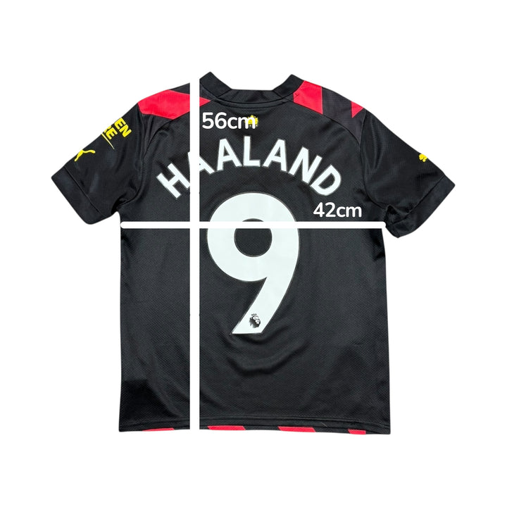 2022-23 Manchester City Puma Away Shirt #9 HAALAND - 7/10 - (11-12 Years)