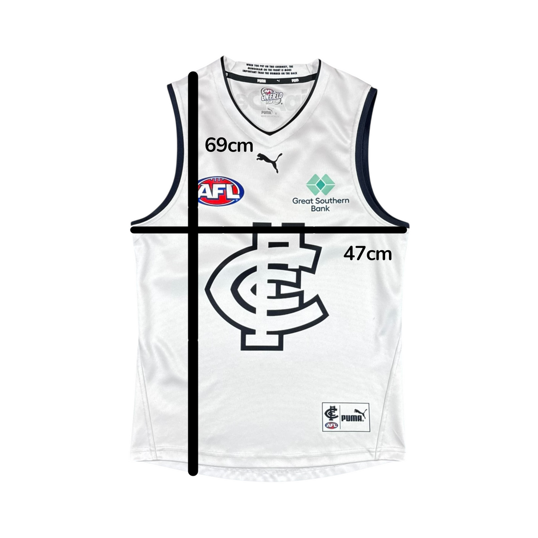 2022 Carlton Blues Puma Away Jersey - 8/10 - (S)