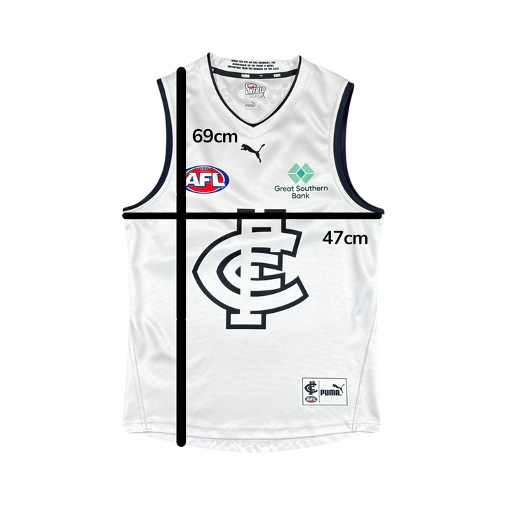 2022 Carlton Blues Puma Away Jersey - 8/10 - (S)