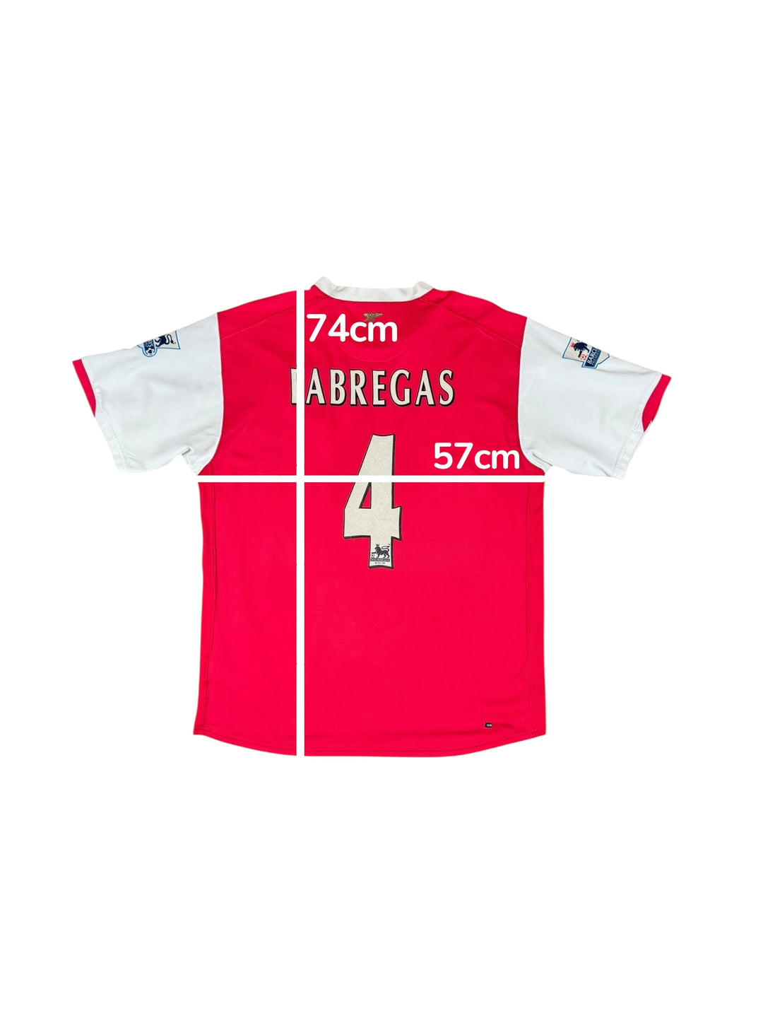 2006-08 Arsenal Nike Home Shirt #4 FABREGAS - 8/10 - (L)