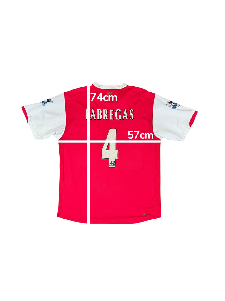 2006-08 Arsenal Nike Home Shirt #4 FABREGAS - 8/10 - (L)