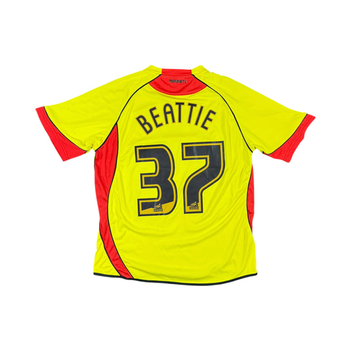 2011-12 Watford Home Shirt BEATTIE #37 - 7/10 - (L)