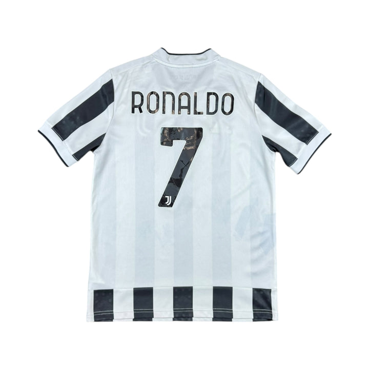 2021-22 Juventus Adidas Home Shirt #7 RONALDO - 7/10 - (13-14 Years)
