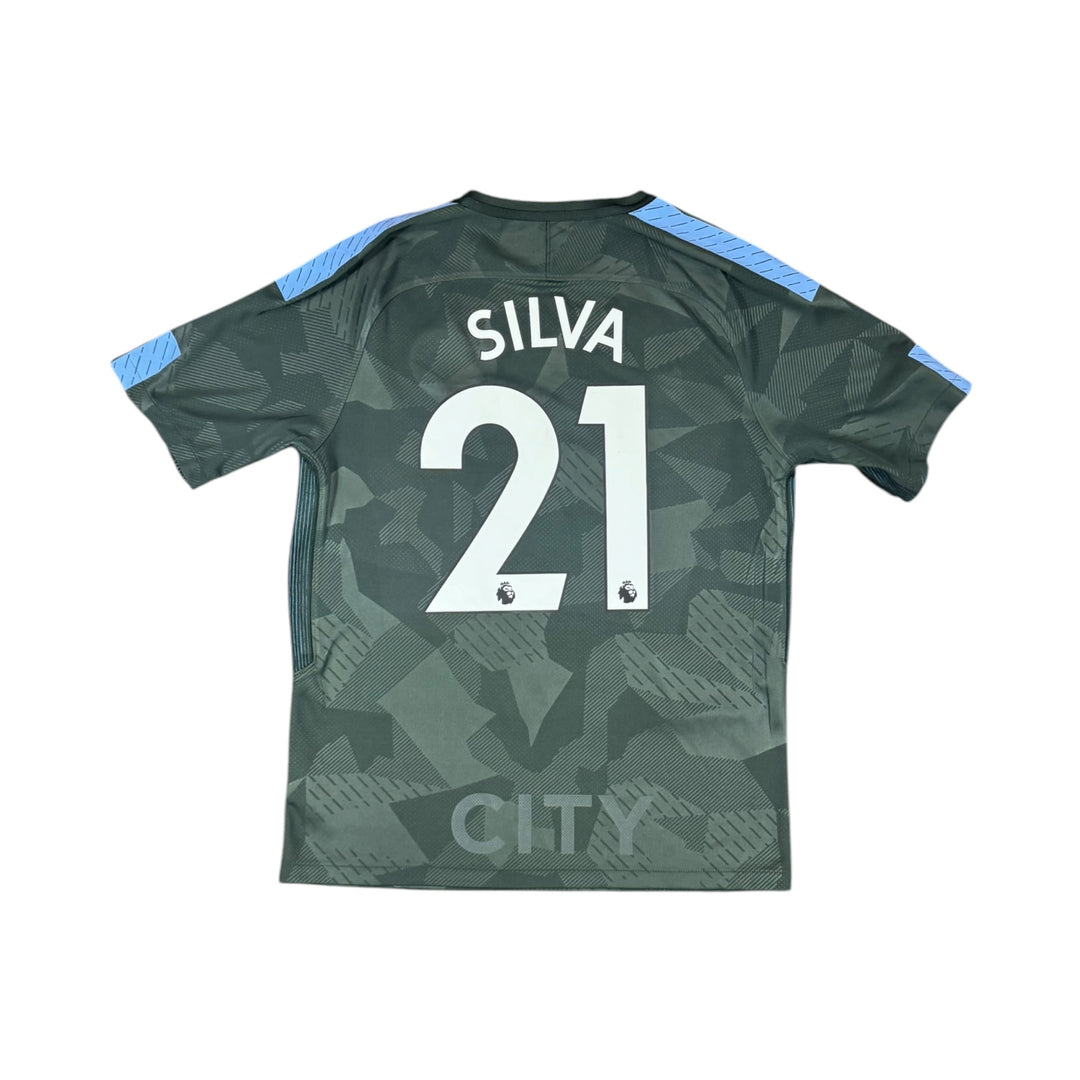 2017-18 Manchester City Third Shirt SILVA #21 - 9/10 - (M)