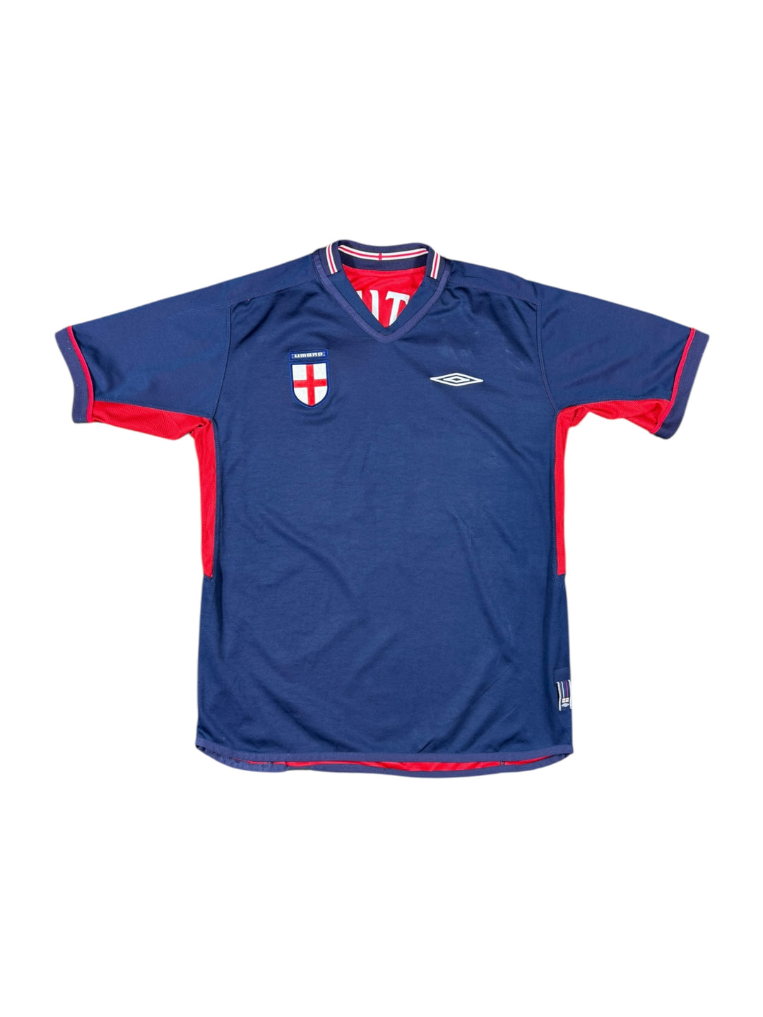 2002 England Umbro Away Football Shirt Reversible #21 BUTT - 9/10 - (L)
