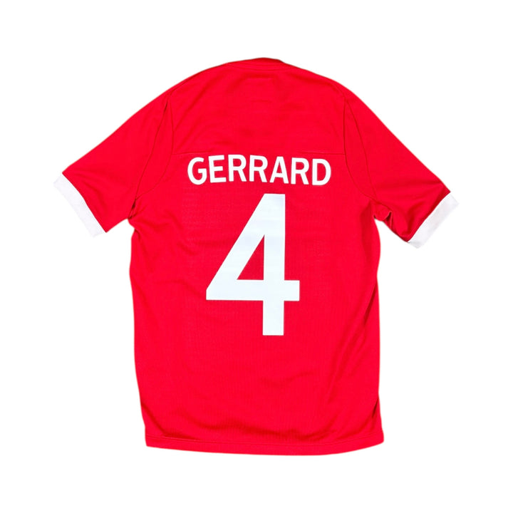 2010-11 England Umbro Away Shirt #4 GERRARD - 9/10 - (6-7 Years)