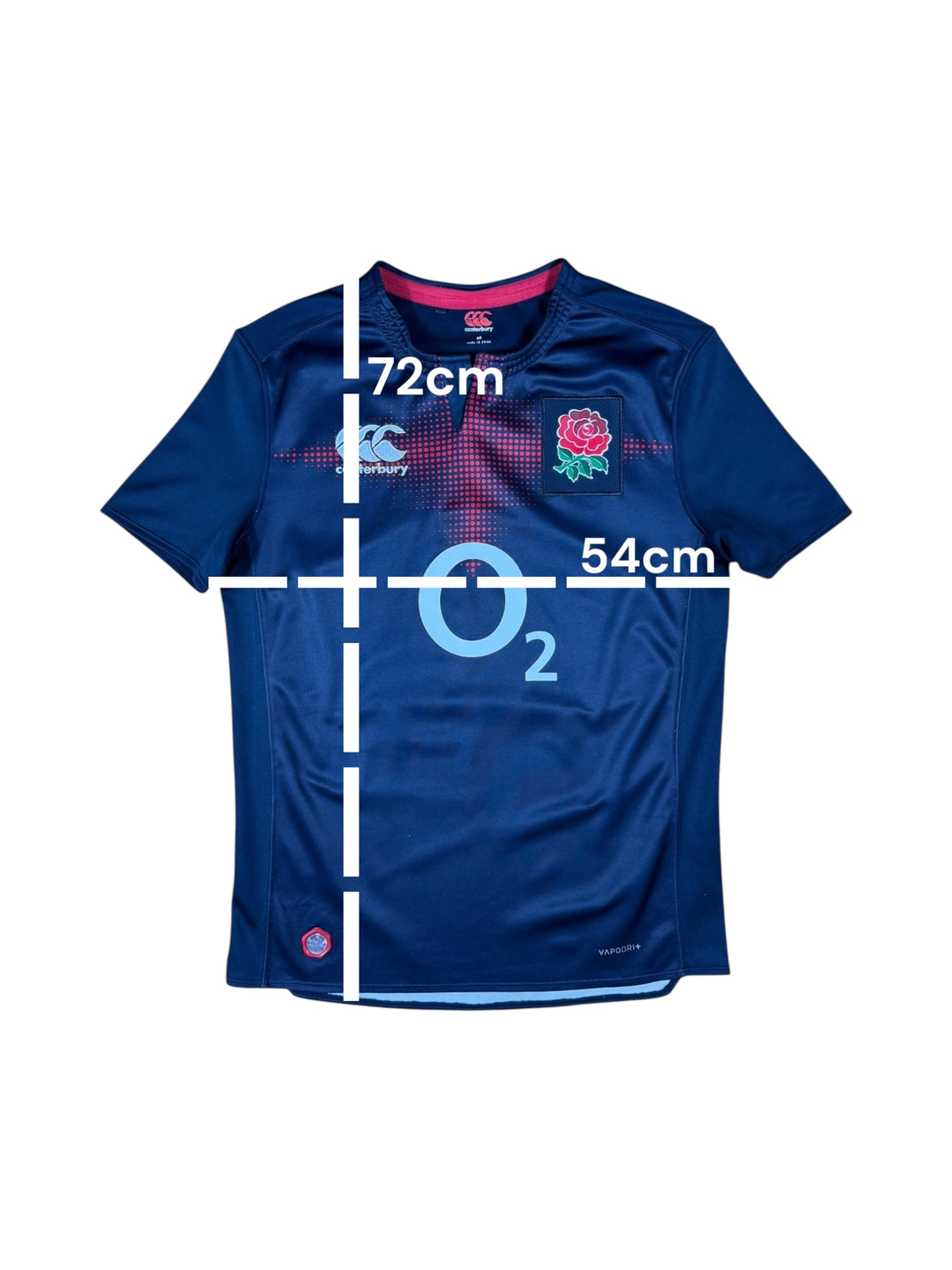 2016/17 England Canterbury Away Rugby Shirt Player Authentic - 8/10 - (M)