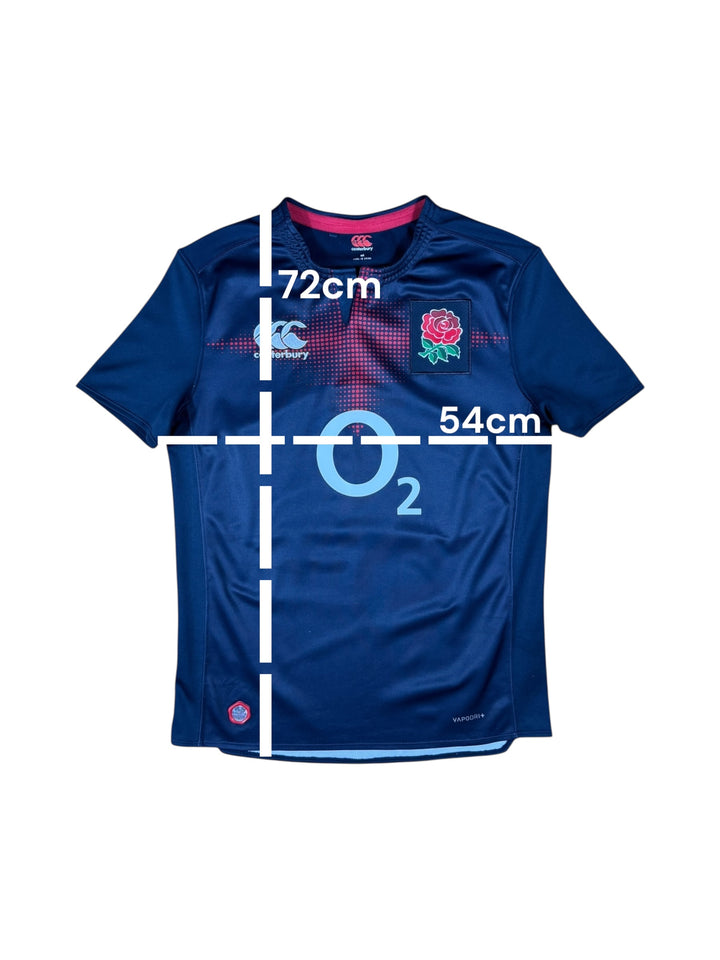 2016/17 England Canterbury Away Rugby Shirt Player Authentic - 8/10 - (M)