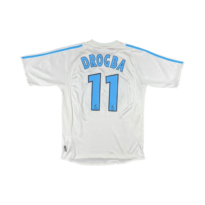 2003-04 Marseille Adidas Home Shirt #11 DROGBA - 8/10 - (S)