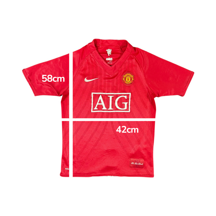 2007-09 Manchester United Home Shirt - 6/10 - (13-14 Years)