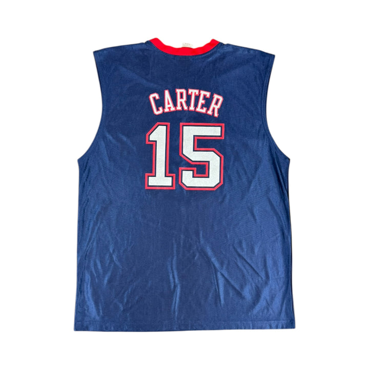 1990s New Jersey Basketball Jersey #15 CARTER - 8/10 - (XL)