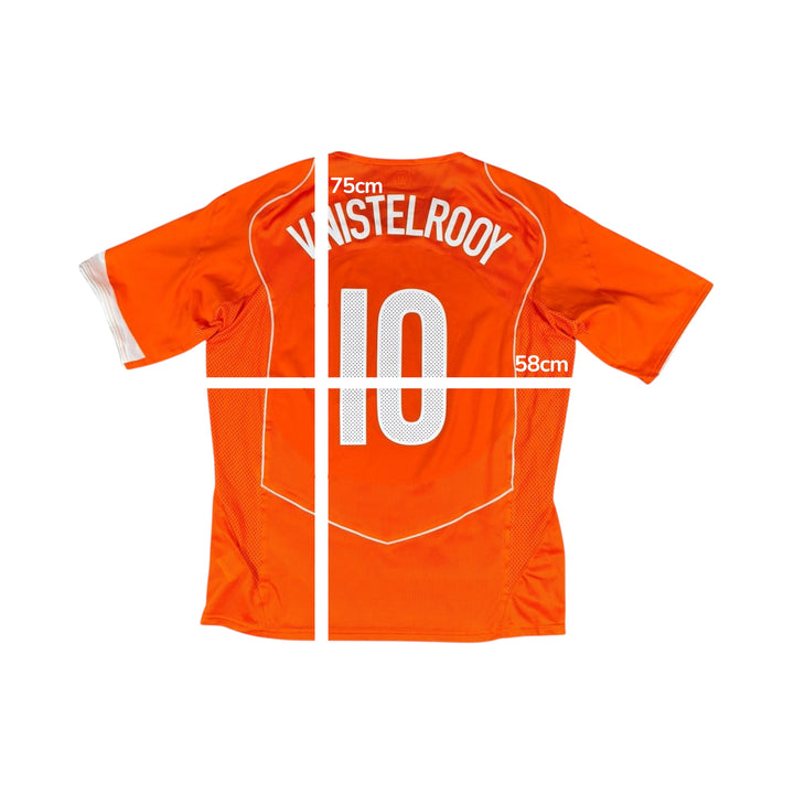 2004-06 Netherlands Nike T90 Reissue Home Shirt #10 V. NISTELROOY - 10/10 - (XL)