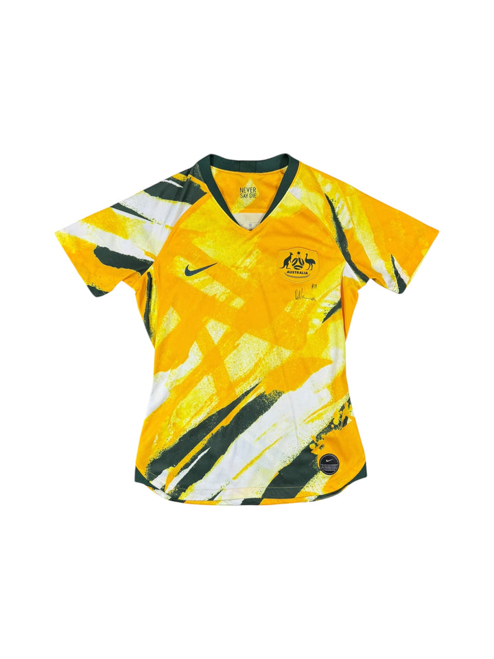 2019/20 Australia Nike Matilda’s Home Shirt #9 MACEY Signed by Lisa De Vanna - 9/10 - Women’s (S)