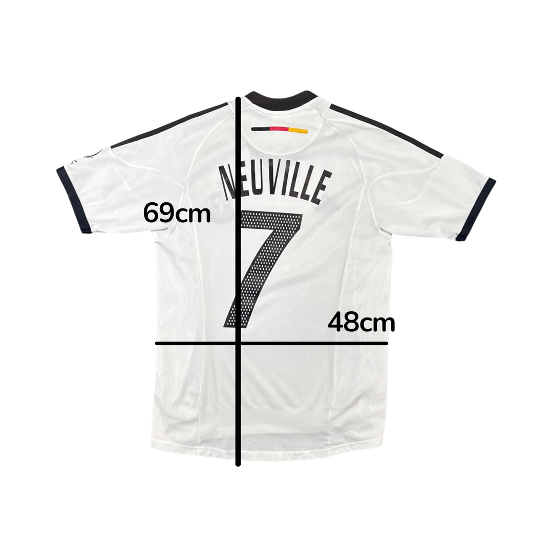 2002-04 Germany Adidas Home Shirt NEUVILLE #7 - 8/10 - (S)