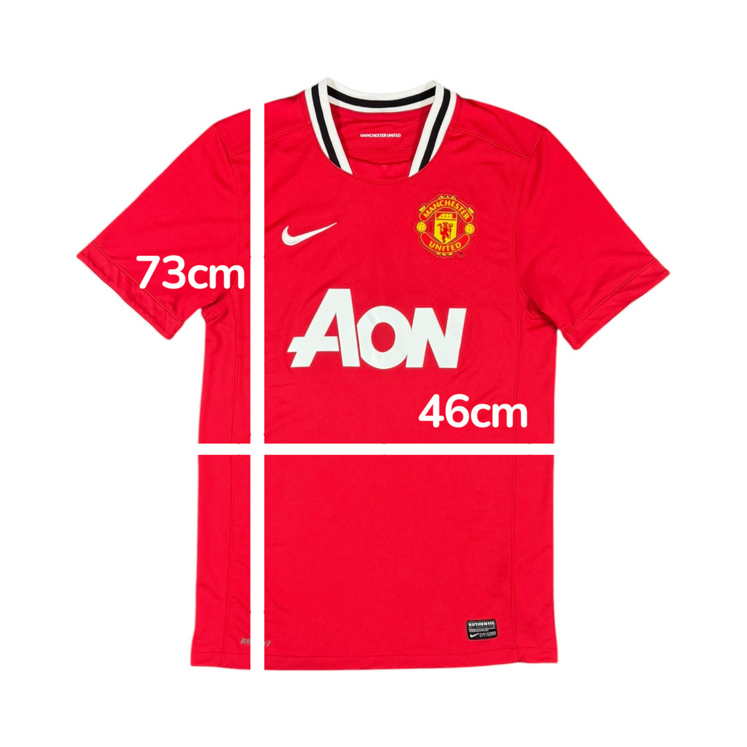 2011-12 Manchester United Home Shirt - 8/10 - (S)