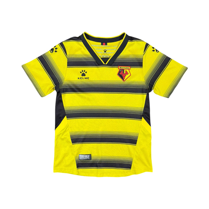 2021-22 Watford Kelme Home Player Authentic Shirt KING #7 - 10/10 - (11-12 Years)