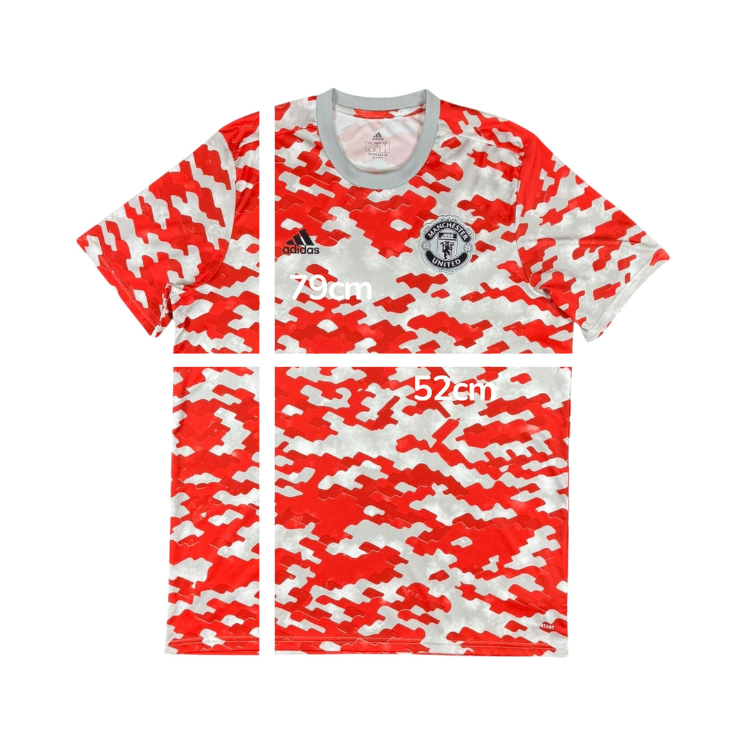 2021-22 Manchester United Adidas Pre-Match Shirt - 8/10 - (XL)