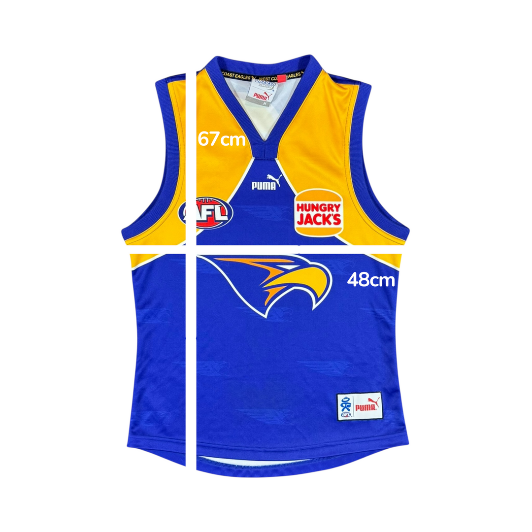 2006 West Coast Eagles AFL Puma Home Jersey #12 - 8/10 - (M)