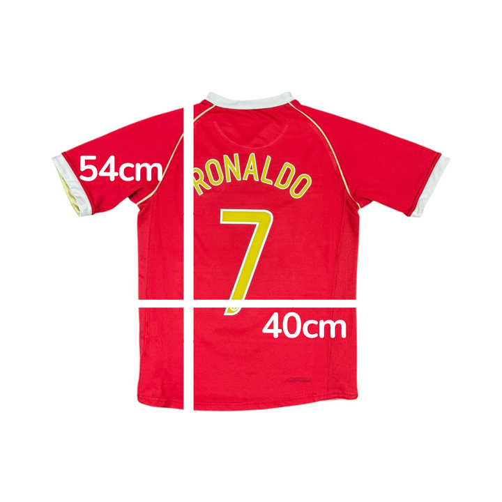 2006-07 Manchester United Home Shirt RONALDO #7 - 7/10 - (12-13 Years)