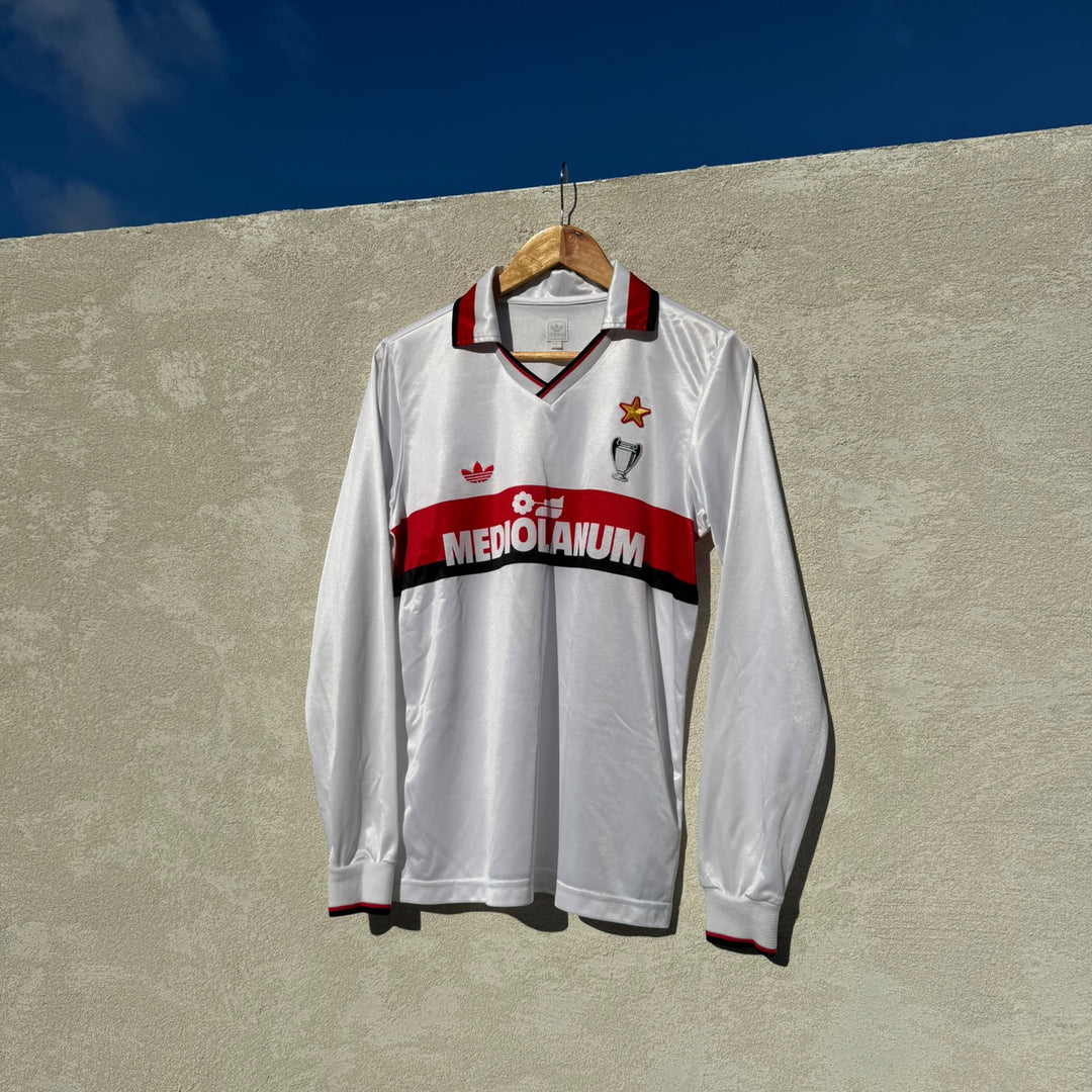 1990-91 AC Milan Away L/S Adidas Originals - 8/10 - (S)