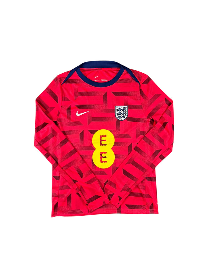 2024 England Nike Pre-Match Long Sleeve Shirt - 9/10 - (M)