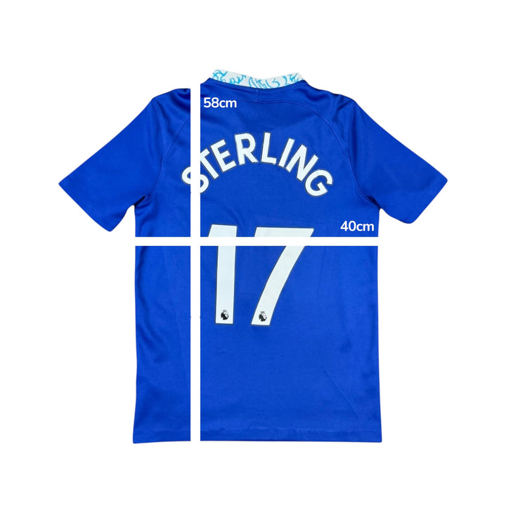 2022-23 Chelsea Nike Home Shirt #17 STERLING - 9/10 - (11-12 Years)