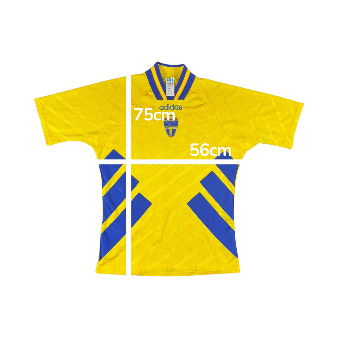 1994-96 Sweden Adidas Home Shirt - 7/10 - (M)