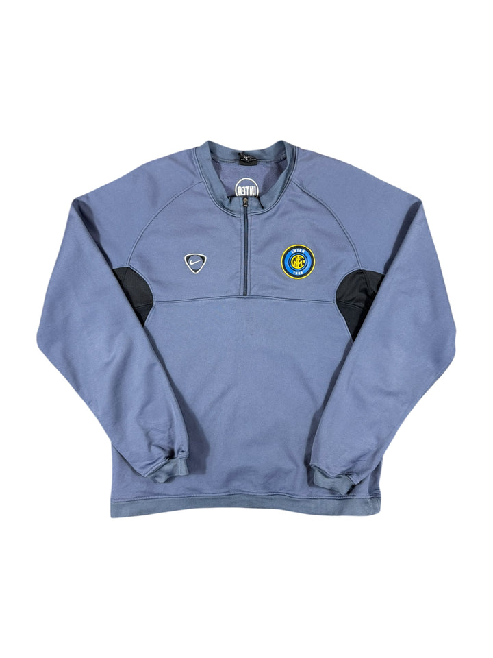 2000/01 Inter Milan Nike 1/4 Zip Sweat Jumper - 7/10 - (M)