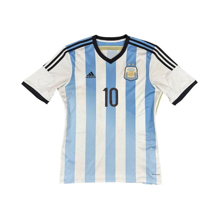 2014 Argentina Adidas Home Shirt #10 MESSI - 7/10 - (L)