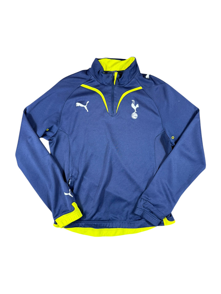 2009/10 Tottenham Hotspurs Puma Football 1/4 Zip Training Shirt - 8/10 - (M)