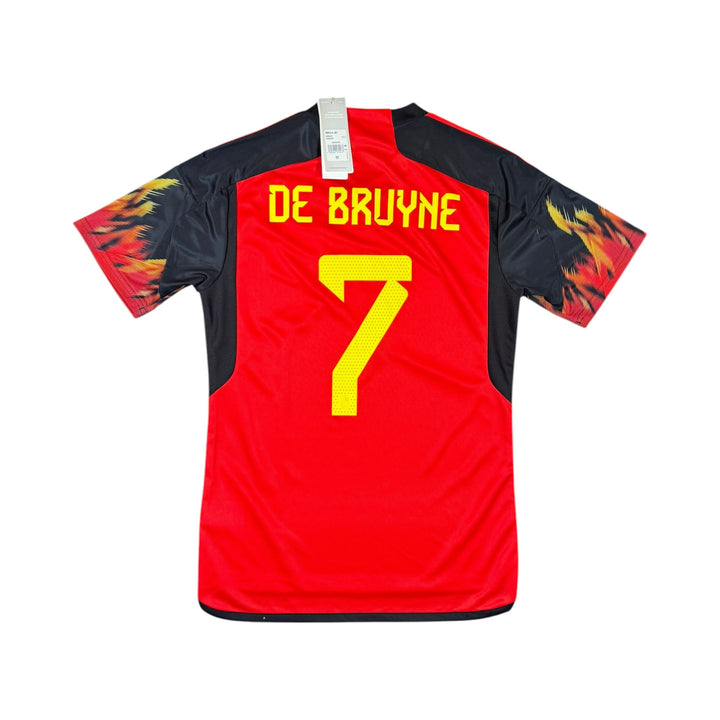 2022-23 Belgium Adidas Home Shirt DE BRUYNE #7 Brand New (M)