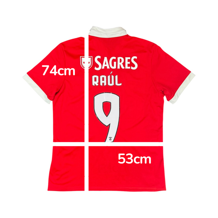 2017-18 Benfica Home Shirt RAUL #9 - 8/10 - (L)