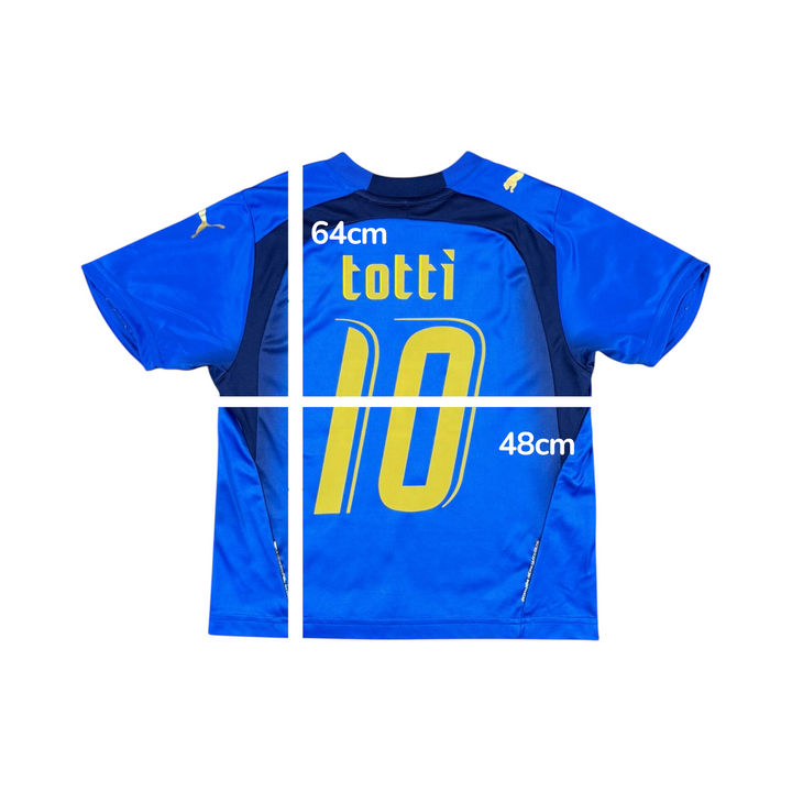 2006 Italy Puma Home Shirt #10 TOTTI - 8/10 - (10-11 Years)