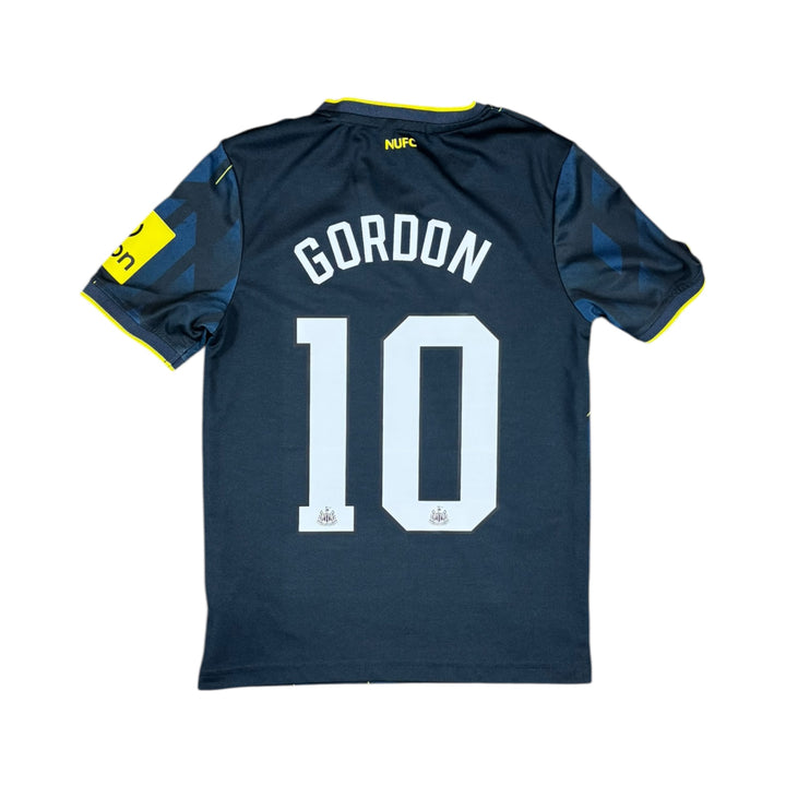 2023-24 Newcastle Third Shirt #10 GORDON - 10/10 - (6-7 Years)