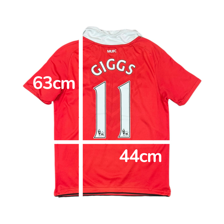 2010-11 Manchester United Home Shirt GIGGS #11 - 8/10 - (12-13 Years)