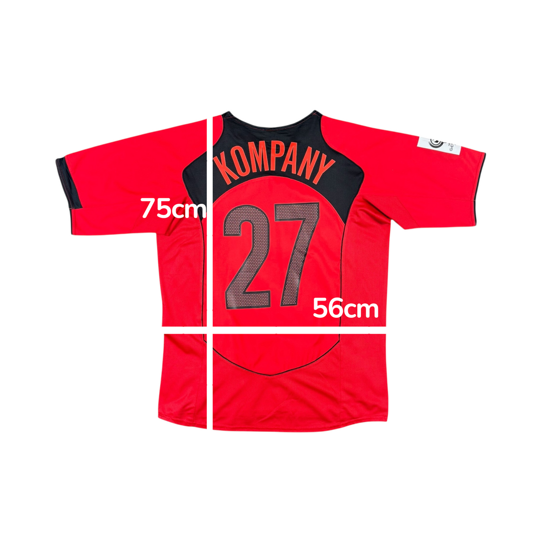 2004-06 Belgium Nike T90 Home Shirt KOMPANY #27 - 9/10 - (L)