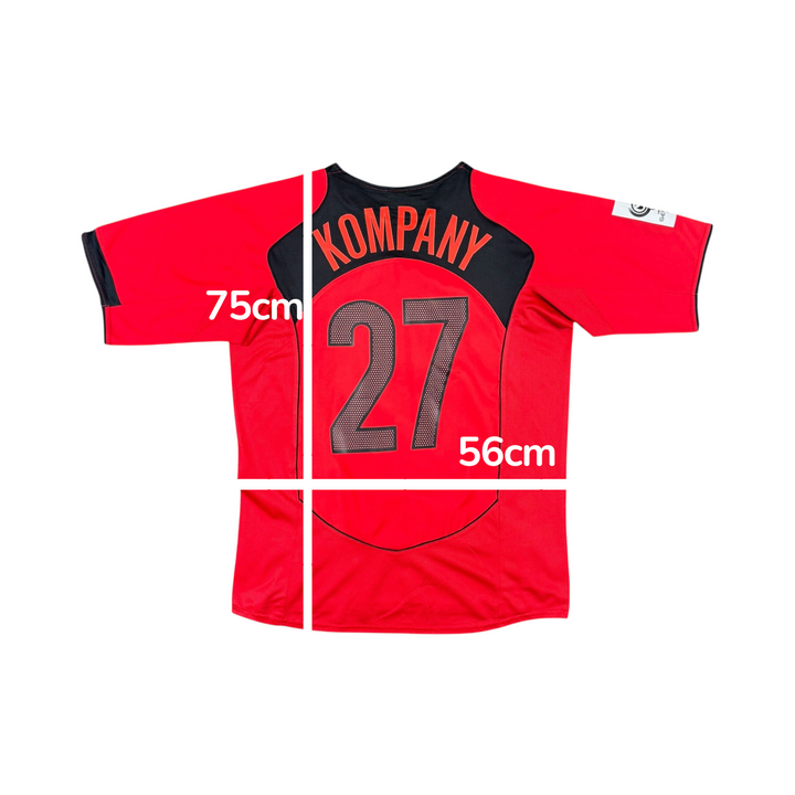 2004-06 Belgium Nike T90 Home Shirt KOMPANY #27 - 9/10 - (L)