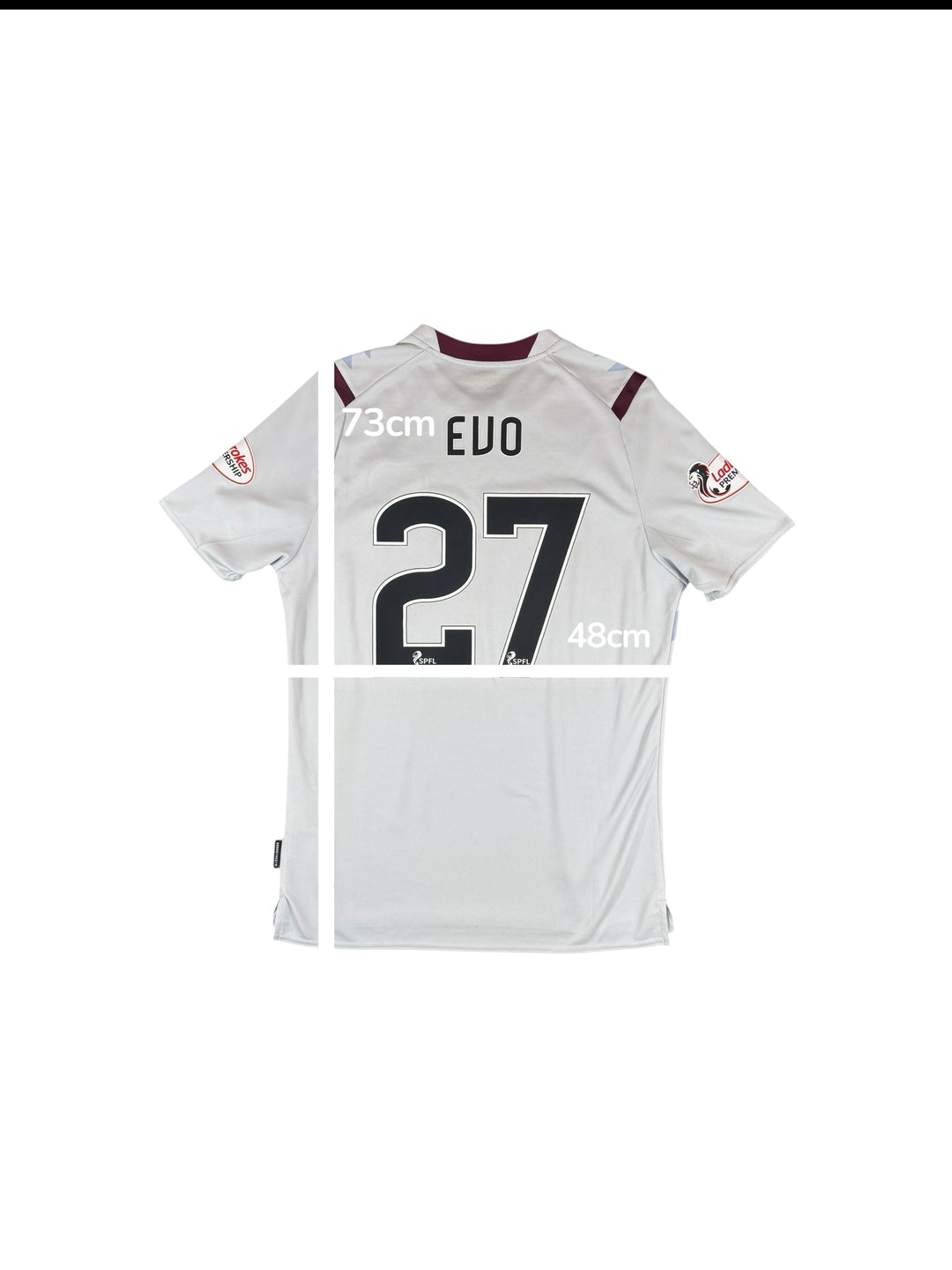 2019-20 Hearts Umbro Away Shirt #27 EVO - 9/10 - (M)