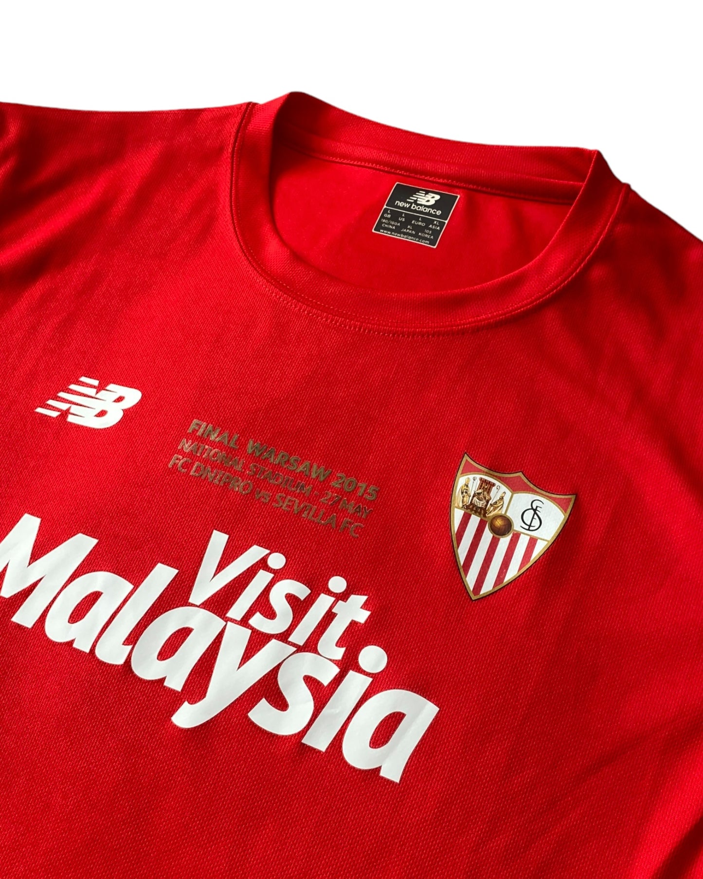 Sevilla New Balance 2015 Final Football Jersey Men’s L