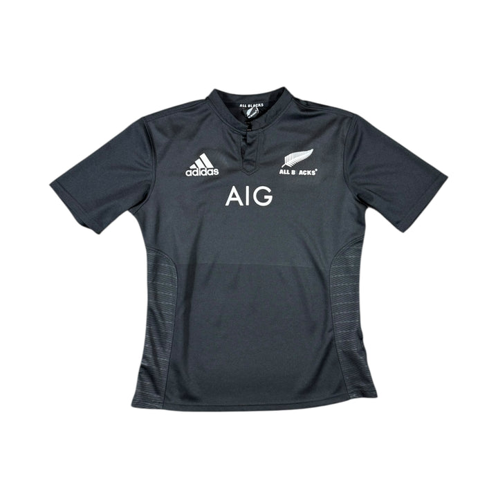 2016-17 New Zealand Adidas Home Rugby Shirt - 9/10 - (L)