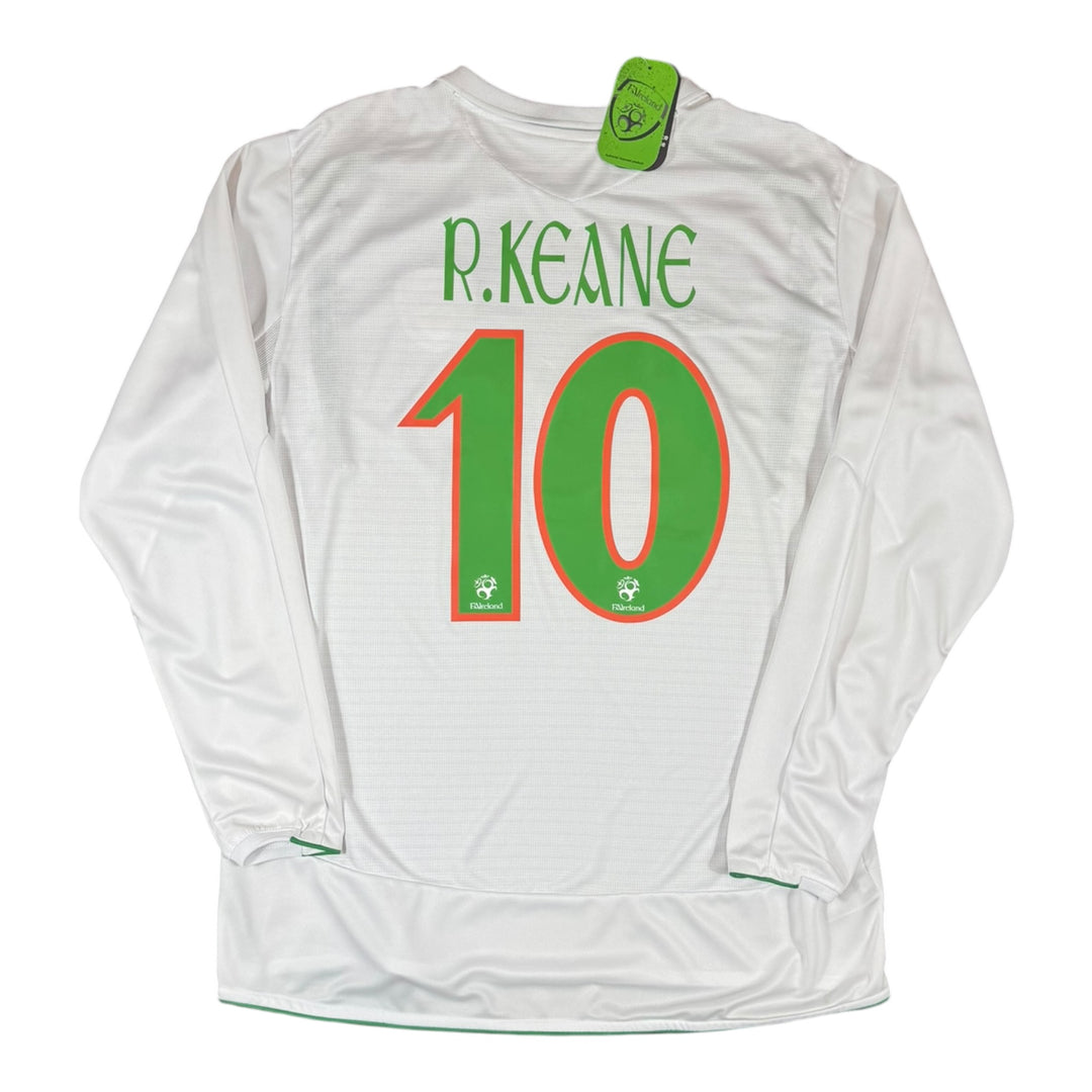 2005-07 Ireland Away Shirt L/S KEANE #10 Brand New (XL)