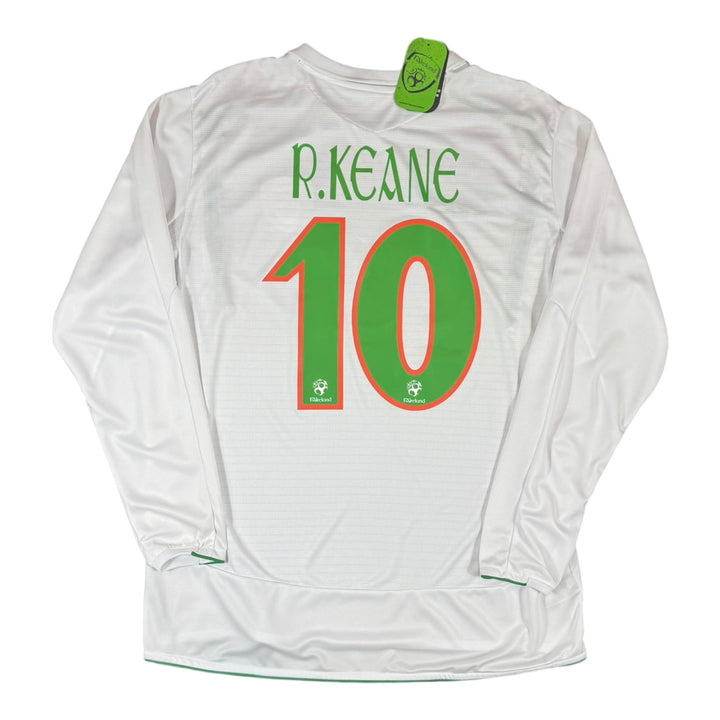 2005-07 Ireland Away Shirt L/S KEANE #10 Brand New (XL)