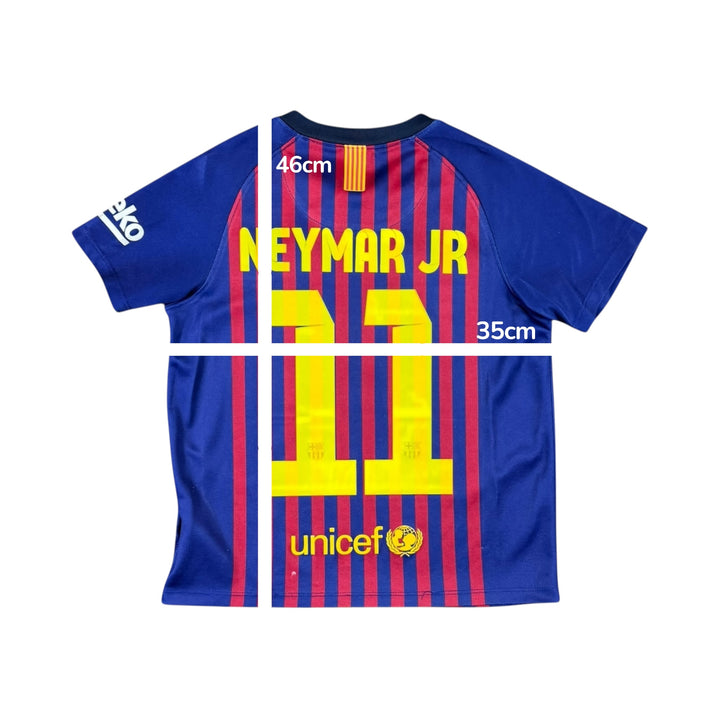 2018-19 Barcelona Nike Home Shirt #11 NEYMAR JR - 7/10 - (5-6 Years)