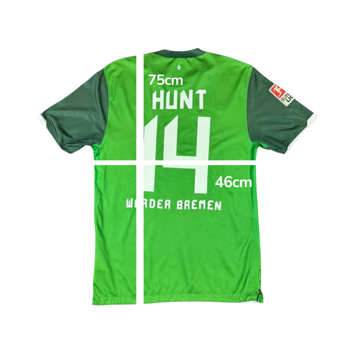 2010-11 Werder Bremen Nike Home Shirt #14 HUNT - 8/10 - (M)