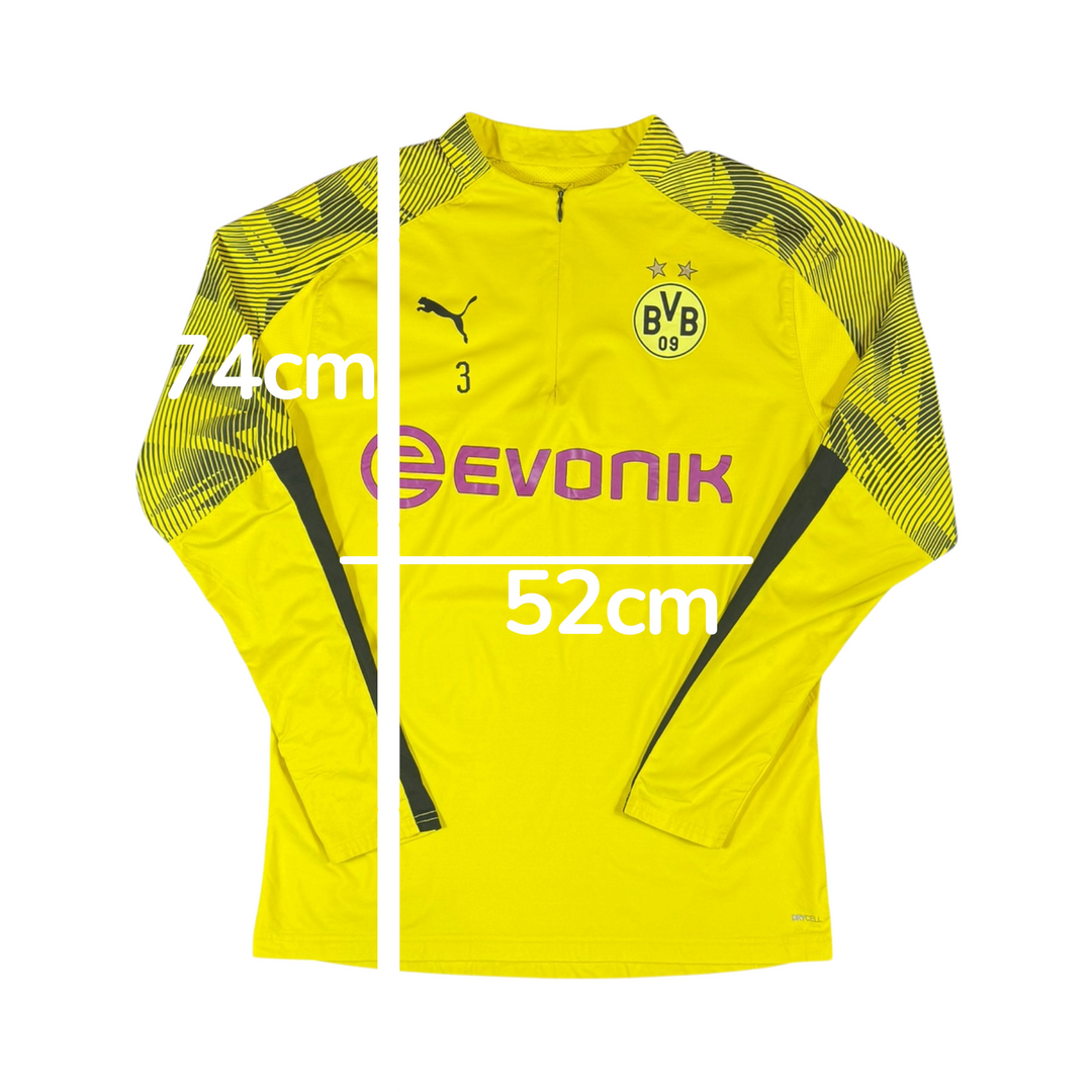 2019-20 Borussia Dortmund Puma 1/4 Zip Training L/S Shirt Player Issue #3 - 8/10 - (L)